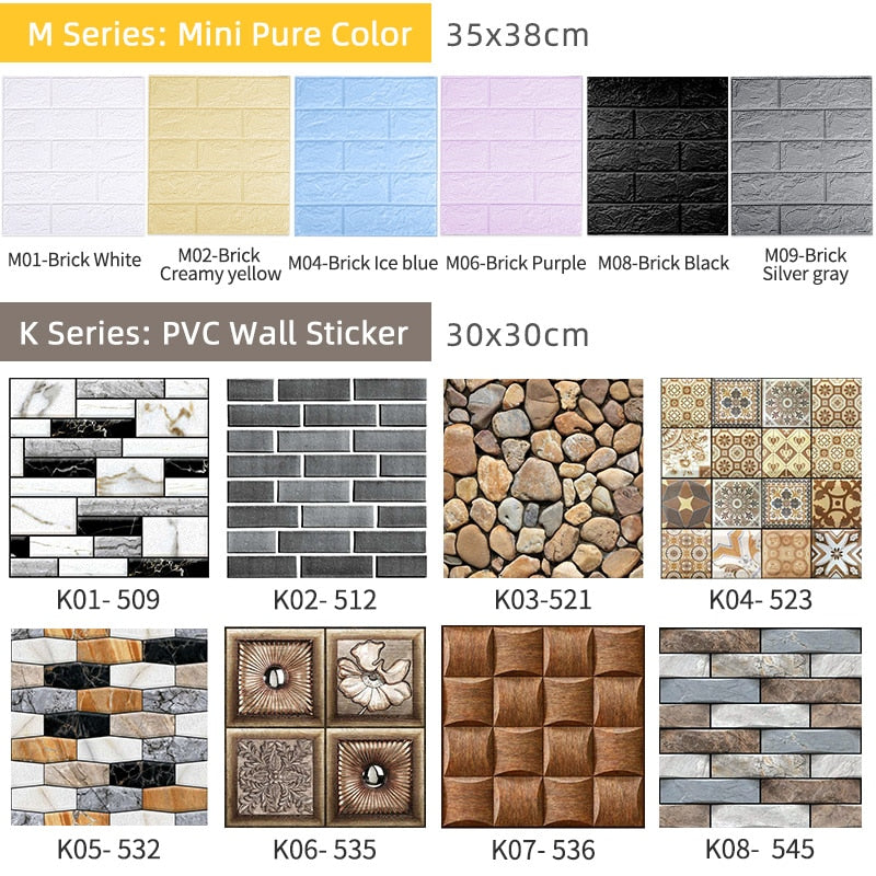 3D Wall Tile Peel and Stick