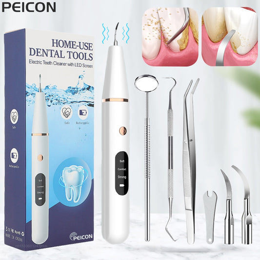 Ultrasonic Dental Teeth Plaque Cleaner