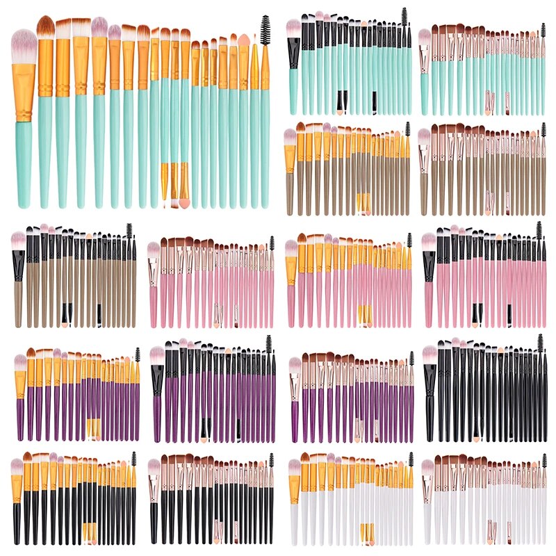 20 PCS Makeup Brush Set