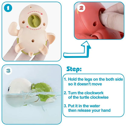 Baby Bath Toys Swimming Turtle