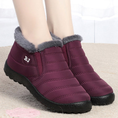 Women Boots Slip On Winter Shoes For Women Waterproof Ankle Boots Winter Boots Female Snow Botines 2023 Black Botas Femininas
