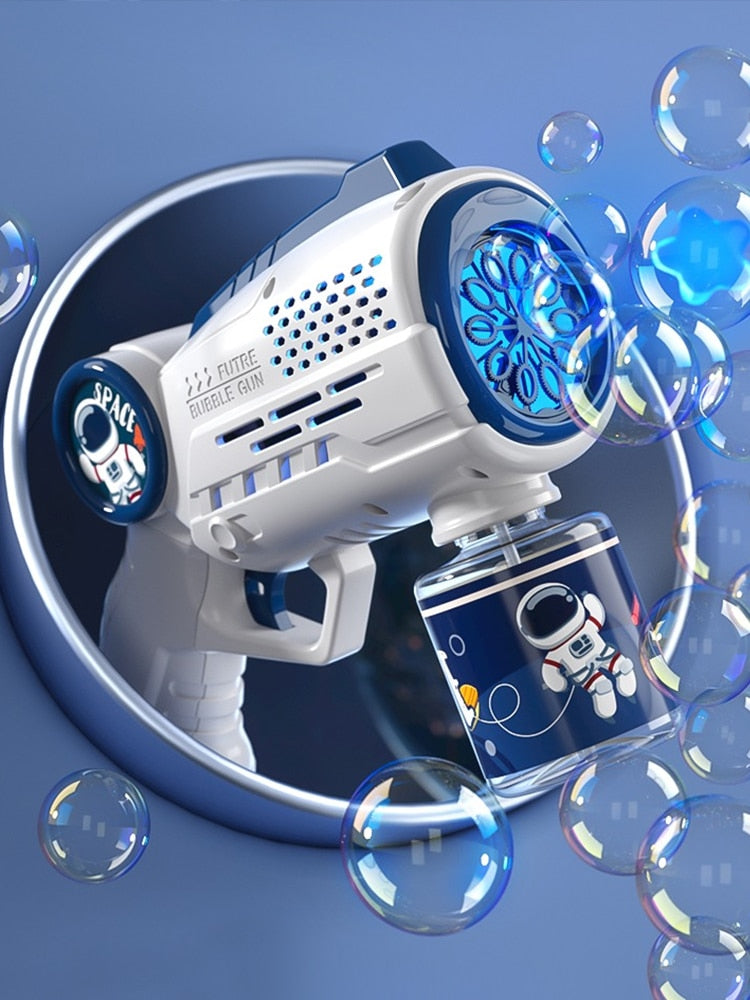 Electric Light Bubble Machine Bubbles Gun
